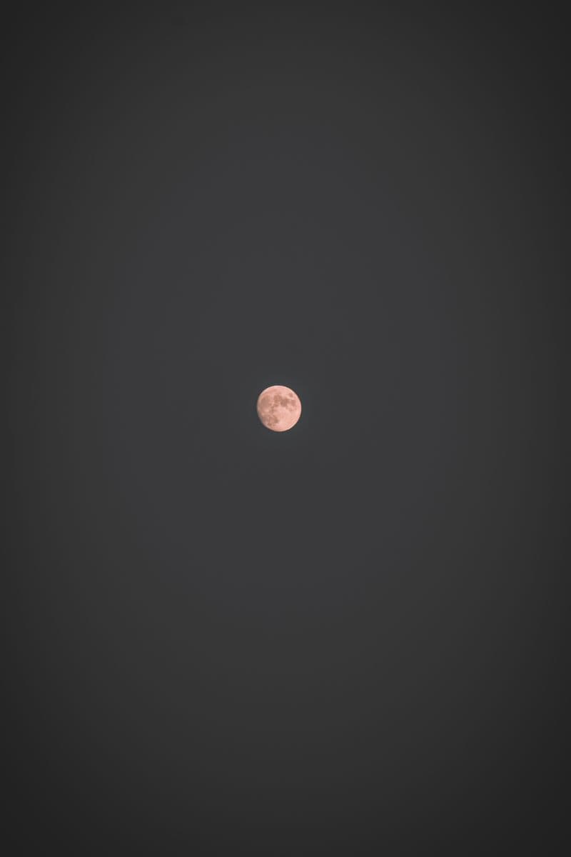 A full moon glowing against a dark night sky